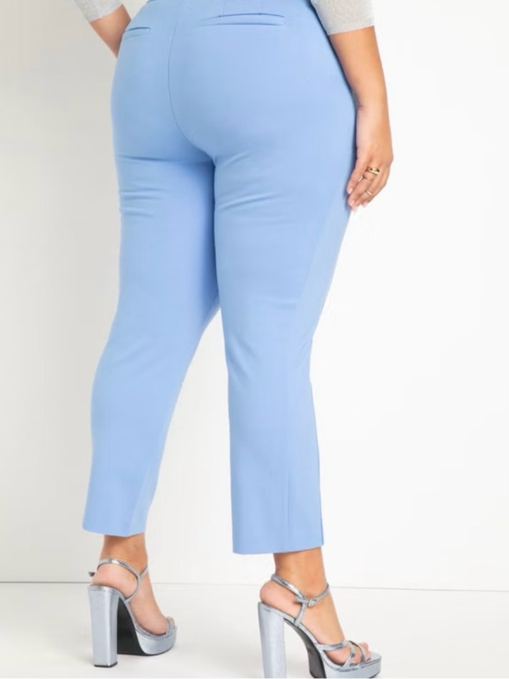 Eloquii French Blue The Ultimate Stretch Slim Leg Pant Size 22R - Picture 2 of 11